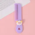 Joli petit peigne à cheveux en plastique violet avec du mouton design pour filles. - Agneau