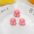 Cute resin pink octopus charms DIY accessories for phone case crafting and decoration items - Octopus