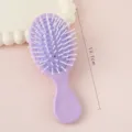 Mini brosse à cheveux à coussin d'air portable pour enfants, jolie brosse de massage violette. - Brosse pneumatique violette