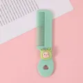 Joli mini peigne à cheveux de dessin animé pour filles, brosse portable mignonne pour étudiants - Grenouille