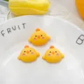 Cute yellow resin chick flatback charms for DIY phone case hair clip crafting accessories - Flying Chick