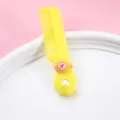 Mignon petit peigne à cheveux de dessin animé jaune outil de coiffure portable pour enfants - Poisson
