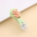 Cortauñas verde lindo con oso 3D, herramienta de manicura plegable para el cuidado diario de uñas. - Gorros de cumpleaños de oso