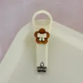 Cute cream style portable stainless steel nail clipper with floral bow design for use - Cream Style - Bow Flower