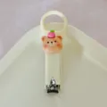 Cute cream style portable nail clipper with cute bear design, stainless steel nail care tool. - Cream Style - Apple Bear