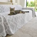Nordic Grey Geometric Sofa Blanket Breathable Soft Multi-use Throw Cover for Home - 115*70cm (Baby Blanket) / Light Gray