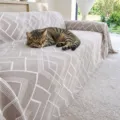 Nordic style geometric sofa blanket, breathable 3-layer gauze air blanket for home use. - 115*70cm (Baby Blanket) / Light Mocha