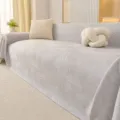 Grey geometric sofa cover slipcover universal protector for living room furniture decor. - 115*70 (Baby Blanket) / Light Gray