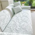 Light green jacquard sofa cushion cover set with modern minimalist style and anti-slip design. - 70x70 / Green