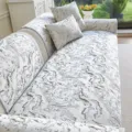 European minimalist non-slip sofa cover set jacquard textured slipcover for living room - 70x70 / Brown