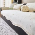 Copridivano rinfrescante in seta di ghiaccio estivo, salvadivano minimalista antiscivolo. - 70*70 / Starry Soft Sleep - Caffè