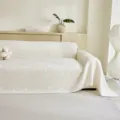 Beige quilted sofa cover breathable three layer yarn soft blanket for home living room - Air Blanket-Leaf / 115*70cm (Baby Blanket) / Beige