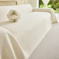 Nordic minimalist solid color herringbone sofa cover, universal all-season slipcover protector. - 230*340 / Beige