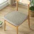 Bequemes gestepptes Esszimmerstuhl-Kissen quadratische Sitzauflage fur Zuhause und Kuche - Schlichtes meliertes Stuhlkissen / Oval 40x45