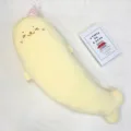 Lindo cojín de felpa de foca larga, muñeca de peluche suave con gorro rosa, almohada de siesta. - 95cm / Amarillo Leopardo