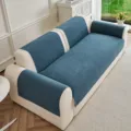 Housse de canapé en chenille minimaliste, protecteur de meubles antidérapant et résistant au salon. - Type de Coussin (Yunxi Tapis de Canapé) / 70*70 / Bleu