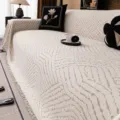 Nordic thickened all-cotton jacquard sofa cover blanket for living room universal SKU. - 180*130 / Cloud Pattern Style