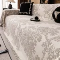 Nordic style all-cotton jacquard sofa cover, breathable four-season universal sofa throw blanket. - 180*130 / Misty Tree Pattern Style