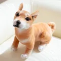 Adorable simulation Shiba Inu plush toy, soft stuffed puppy doll for cozy home decor and gifts. - 25cm / Squatting Yellow Shiba Inu