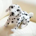 Cute simulation dalmatian puppy plush toy, realistic stuffed dog doll for sofa decor. - Squatting Dalmatian