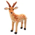 Schattig sika hert pluche speelgoed zachte dierenpop knuffel voor kinderen verjaardag cadeau - Staand sikahert / 50cm