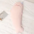 Lindo cojín de felpa rosa con forma de foca, peluche suave para cama y siesta cómoda. - 120cm / Rosa Leopardo