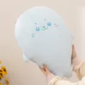 Lindo cojín de peluche de foca azul, muñeca de animal de peluche suave para cama. - 40x55cm / Azul Bebé
