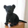 Lindo peluche de pantera negra suave animal de peluche muñeca regalo niños decoración - 33cm / Pantera Negra