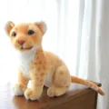 Tierno peluche leopardo cachorro juguete suave animal de peluche regalo infantil - 33cm / León