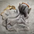 Elegant begonia flower embroidered silk blend scarf stylish versatile sun protection shawl for women - Gray