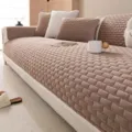 Pluche verdikte bankhoes, all-season kristalfluweel antislip bankkussen beschermer. - 70x70cm / Khaki