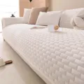 Fluwelen bankhoes van kristal, warme antislip gewatteerde bankbeschermer voor alle seizoenen. - 70x70cm / Broken Wit