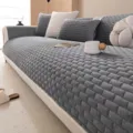 Vierseizoenen kristalfluwelen bankkussen, dikke antislip grijze bankhoes voor in huis. - 70x70cm / Grijs