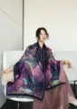 Autumn winter warm thick jacquard imitation cashmere shawl stylish art scarf elegant style - Dream World