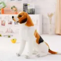 Cute beagle plush toy simulation dog stuffed animal doll toy for kids and home decor variant - Sitting Beagle