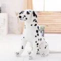 Cute Dalmatian plush toy realistic stuffed dog doll soft animal companion for kids room decor - Sitting Dalmatian