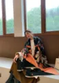 Winter thick jacquard fringe shawl scarf for women, warm imitation cashmere blanket for office. - Orange Starry Warhorse
