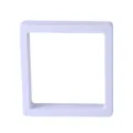 Boite de presentation flottante carree blanche pour bijoux et petites collections - 9x9cm / Blanc