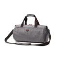Waterproof travel duffel bag with shoe compartment, large capacity casual sports gym luggage bag. - Grey (Small)