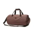 Waterproof Travel Duffel Bag Brown Casual Luggage Bag with Shoulder Strap Variant - Brown (Large)