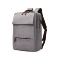 Zaino grigio impermeabile con porta di ricarica USB, zainetto da viaggio e borsa per la scuola - Grigio