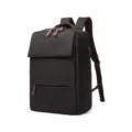 Zaino business minimalista con porta di ricarica USB, tessuto impermeabile resistente per uso. - Nero