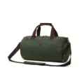 Water-resistant travel duffel bag with shoe compartment, casual canvas weekender luggage handbag. - Army Green (Small)