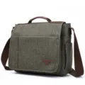 Bolso Bandolera de Lona para Hombre Impermeable Casual Bolso de Hombro Práctico Verde - Verde Militar