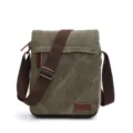 Men's Canvas Messenger Bag Casual Shoulder Crossbody Bag Vintage Daily Work Outdoor - S / Army Green