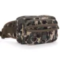 Men's Camouflage Canvas Waist Bag Casual Multi-Pocket Fanny Pack Hip Pouch for Travel - Green Camo