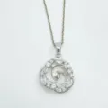 DIY pearl pendant necklace blank setting sterling silver plated elegant jewelry accessory - Pendant / Silver (Empty Mount)