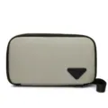 Sac pochette homme en polyester étanche gris variante rangement portable quotidien - Abricot