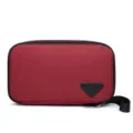 Sac à main étanche pour homme pochette portefeuille en polyester sac de rangement quotidien - Bordeaux