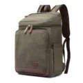 Vintage καμβά σακίδιο πλάτης casual daypack μεγάλη χωρητικότητα σχολική τσάντα άνδρα - Πράσινο